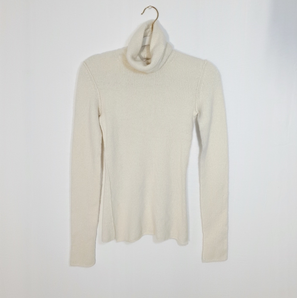Inhabit Cream Turtleneck Sweater